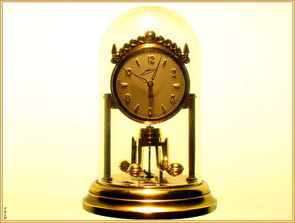 FotoTech Antik GoldClock